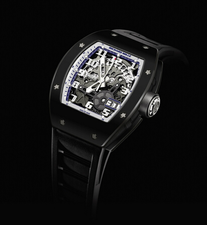 Replica Richard Mille RM029 2015 RM 029 Automatic Oversized Date Polo Club Saint Tropez Black Ceramic and NTPT Carbon Men Watch